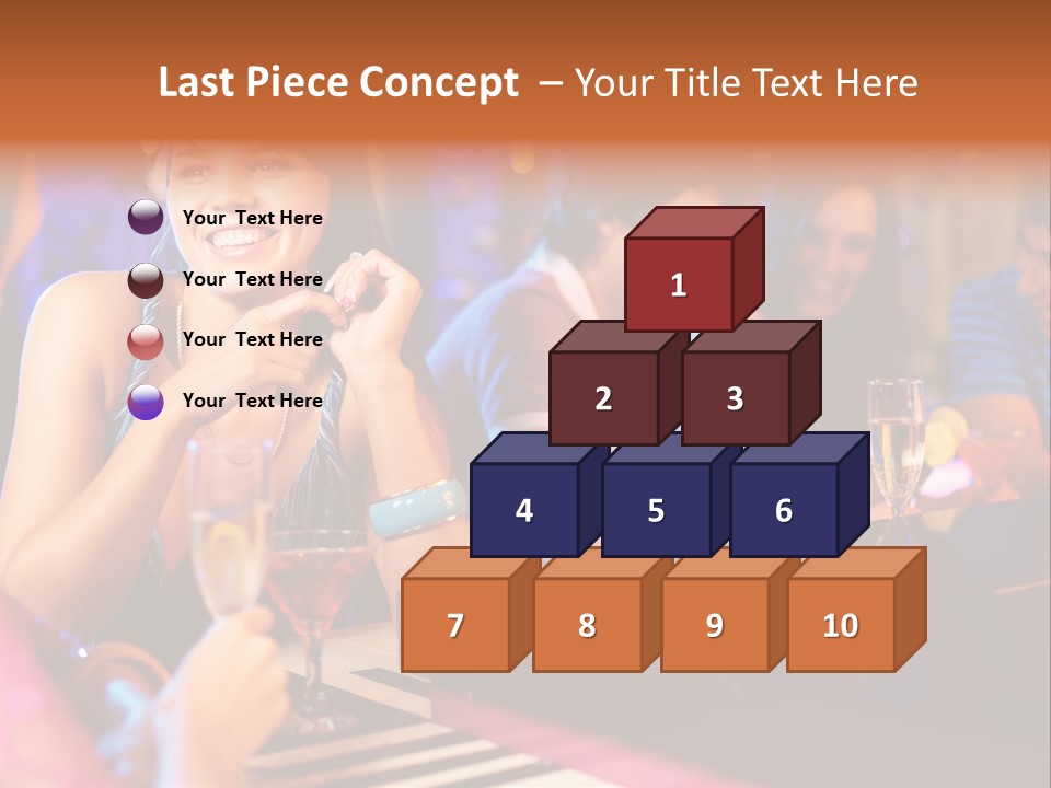 Brunette Occasion Together PowerPoint Template