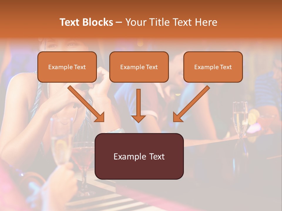 Brunette Occasion Together PowerPoint Template