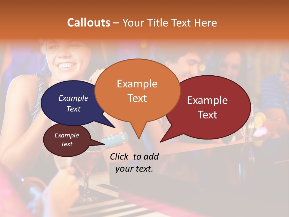 Brunette Occasion Together PowerPoint Template