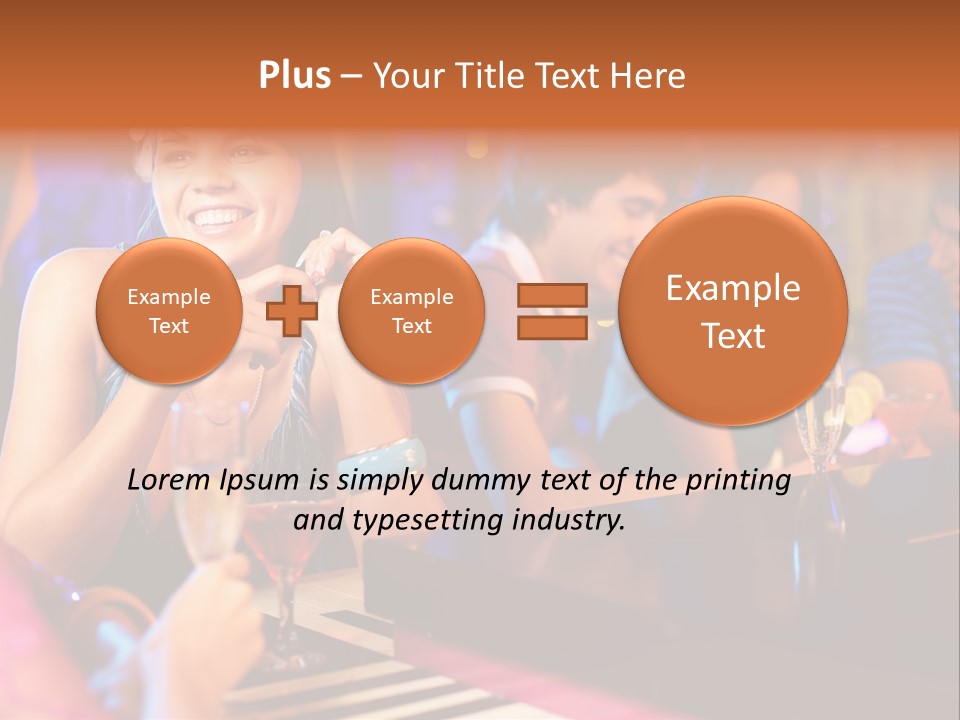 Brunette Occasion Together PowerPoint Template