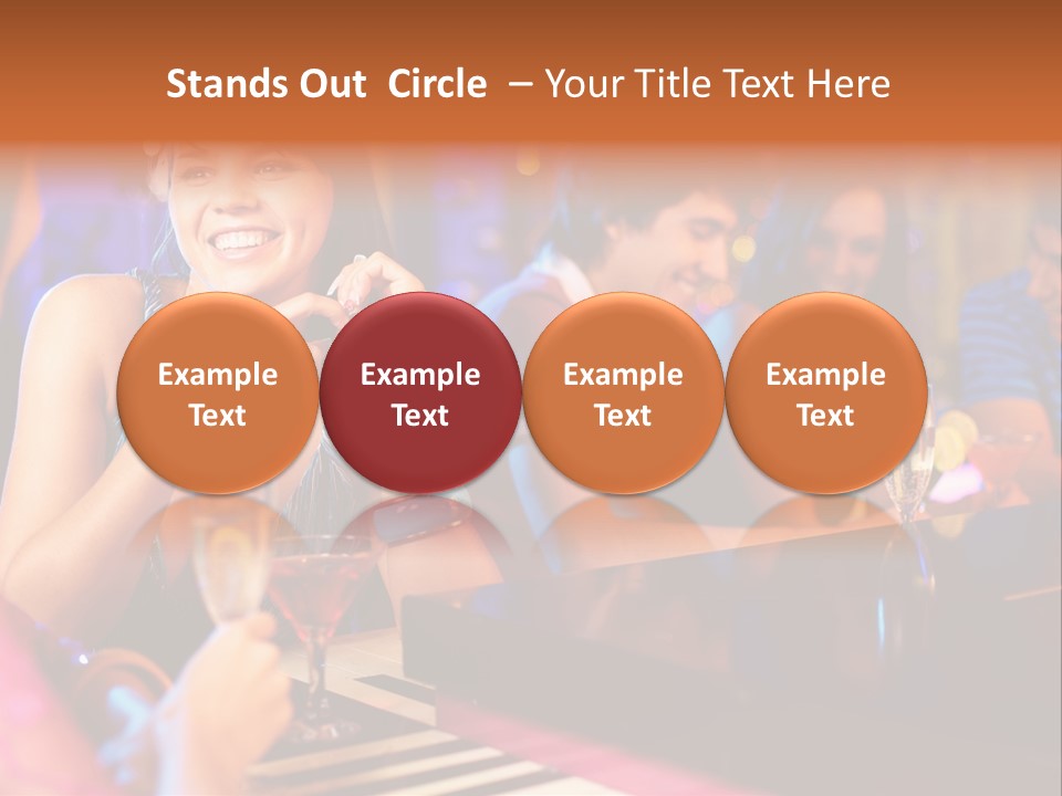 Brunette Occasion Together PowerPoint Template