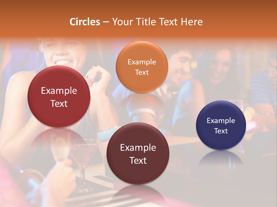 Brunette Occasion Together PowerPoint Template