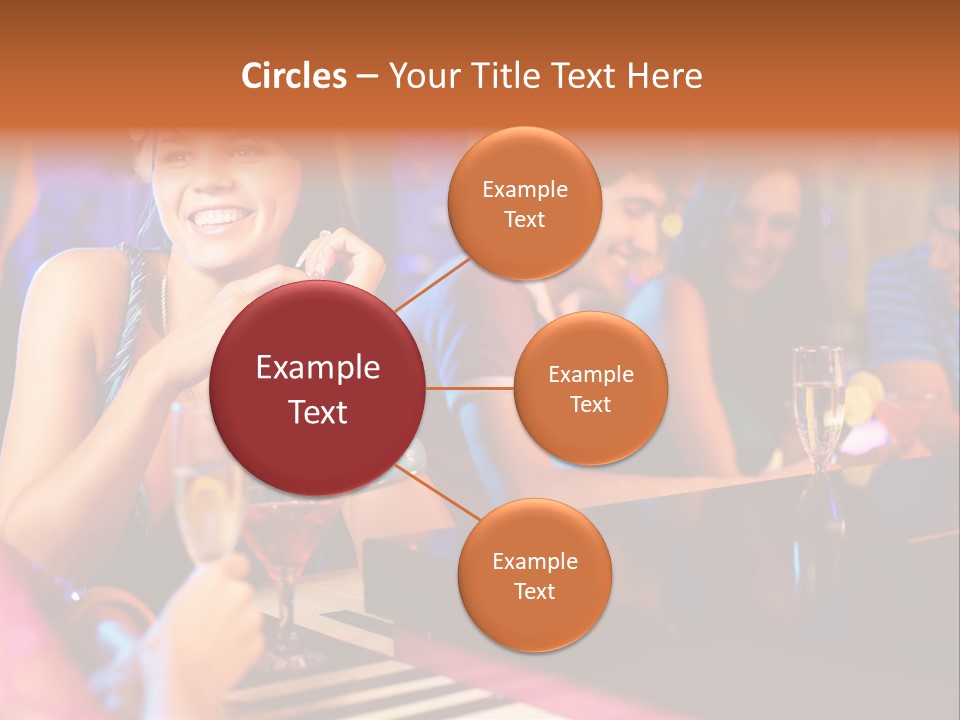 Brunette Occasion Together PowerPoint Template