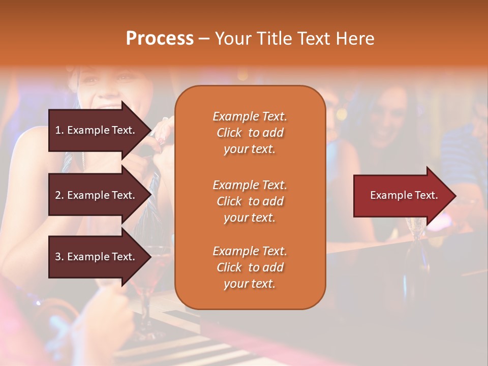 Brunette Occasion Together PowerPoint Template