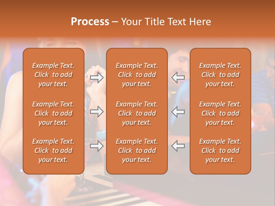 Brunette Occasion Together PowerPoint Template