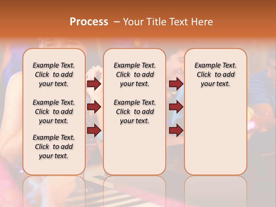 Brunette Occasion Together PowerPoint Template