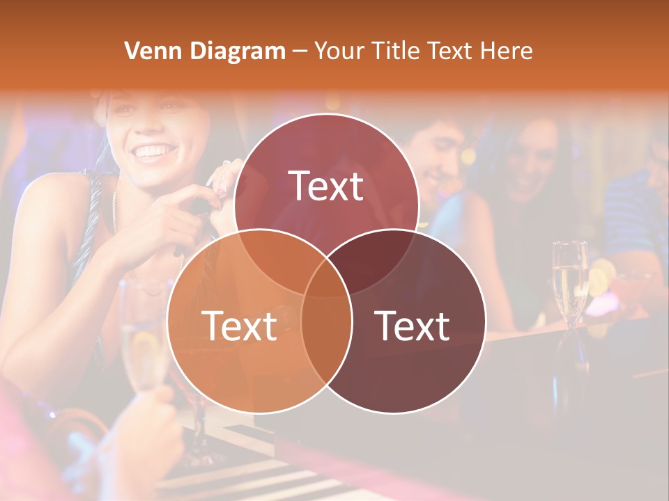 Brunette Occasion Together PowerPoint Template