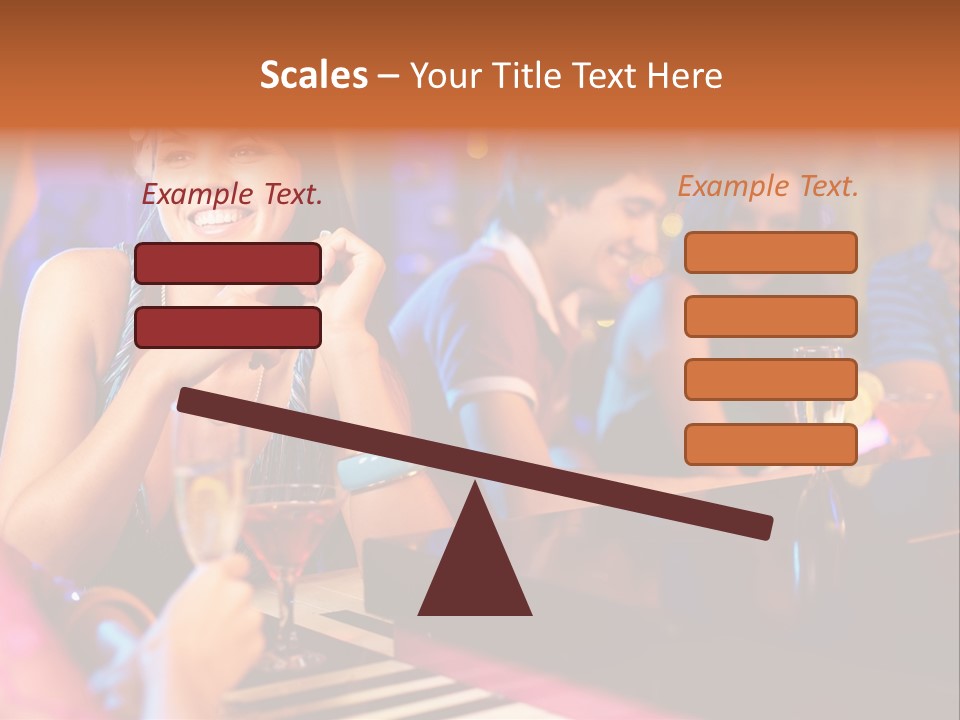 Brunette Occasion Together PowerPoint Template