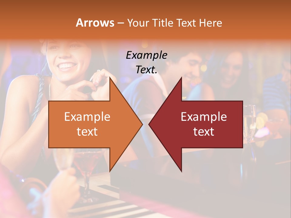 Brunette Occasion Together PowerPoint Template