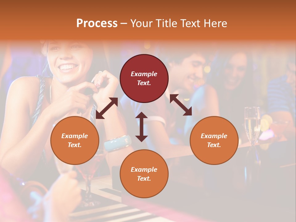 Brunette Occasion Together PowerPoint Template