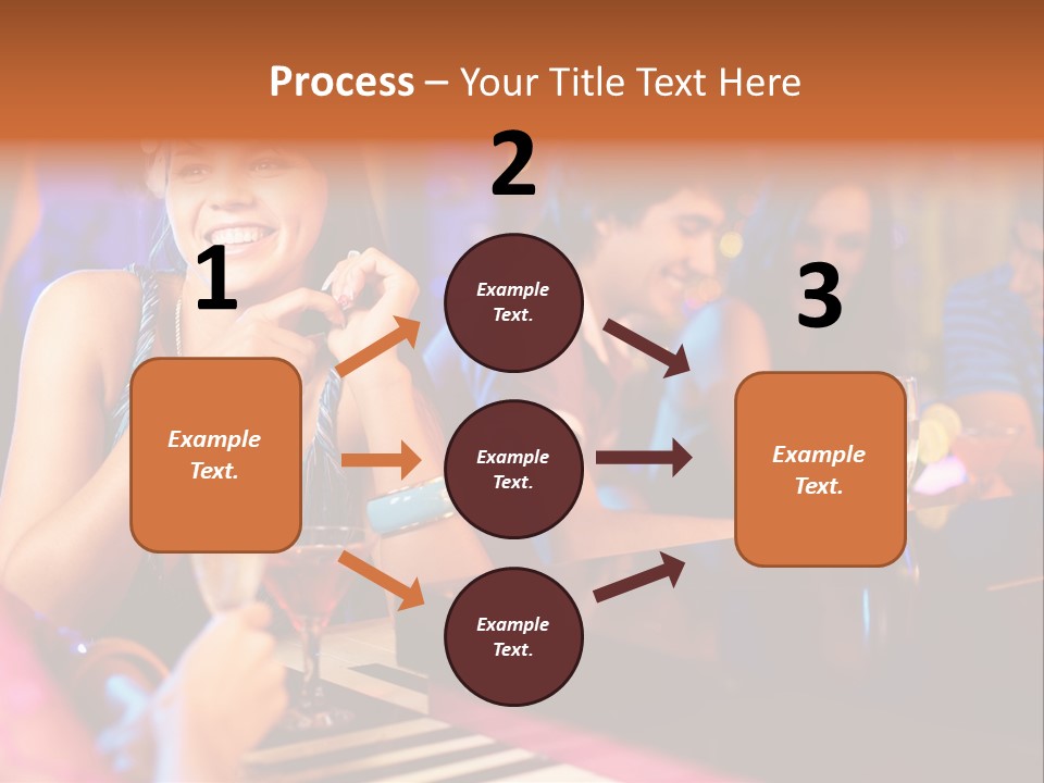 Brunette Occasion Together PowerPoint Template