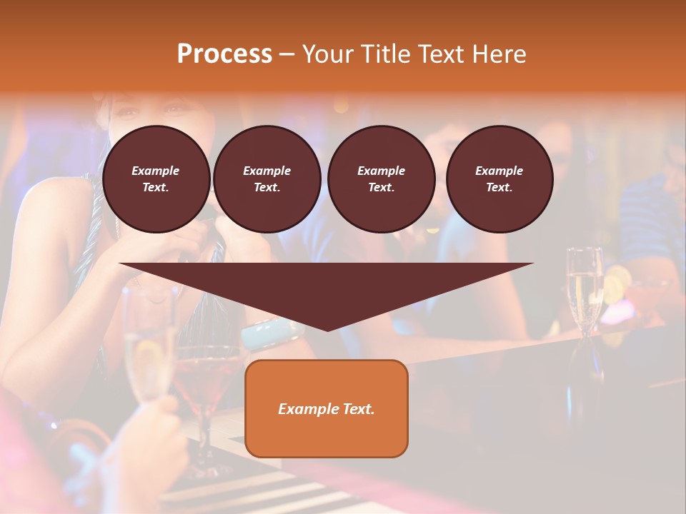 Brunette Occasion Together PowerPoint Template