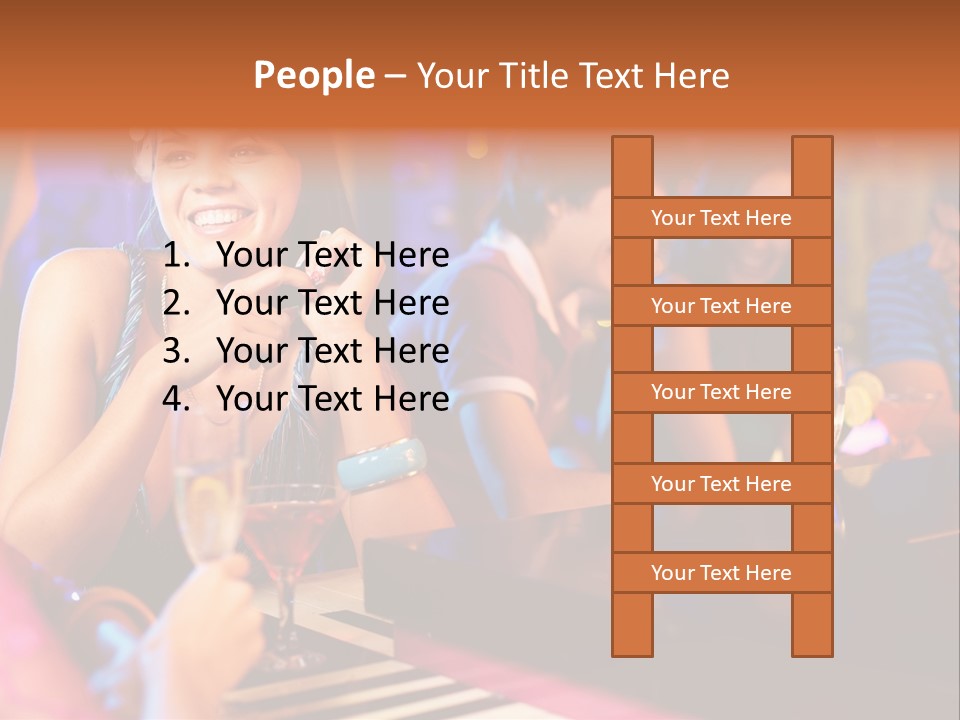 Brunette Occasion Together PowerPoint Template