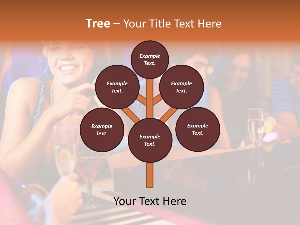 Brunette Occasion Together PowerPoint Template