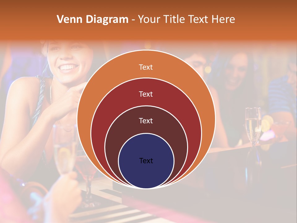 Brunette Occasion Together PowerPoint Template