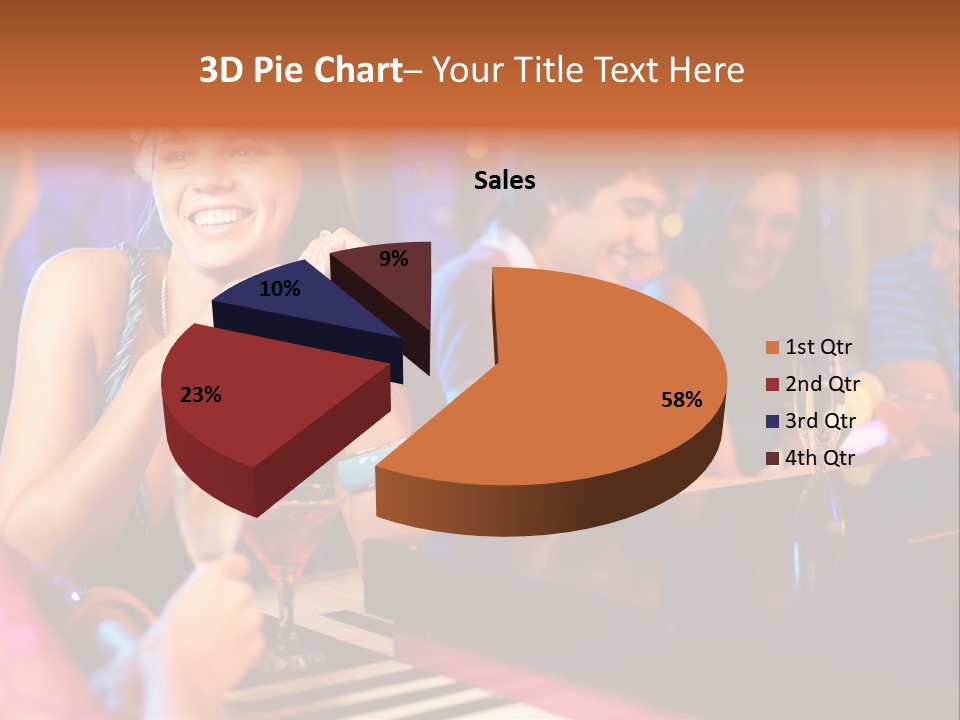 Brunette Occasion Together PowerPoint Template