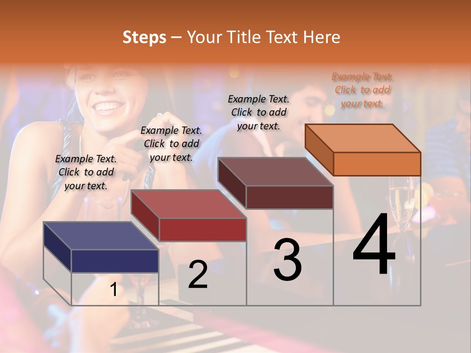 Brunette Occasion Together PowerPoint Template