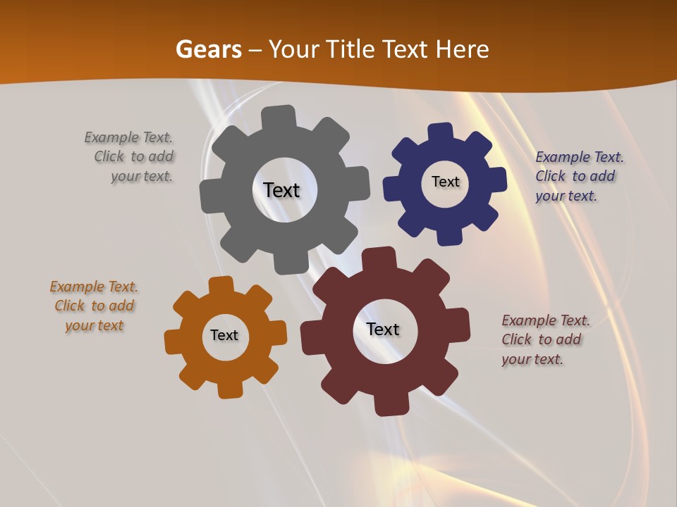 Background Blue Vintage PowerPoint Template