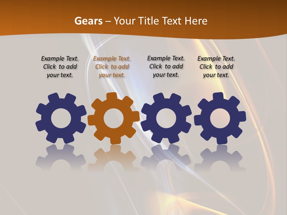 Background Blue Vintage PowerPoint Template