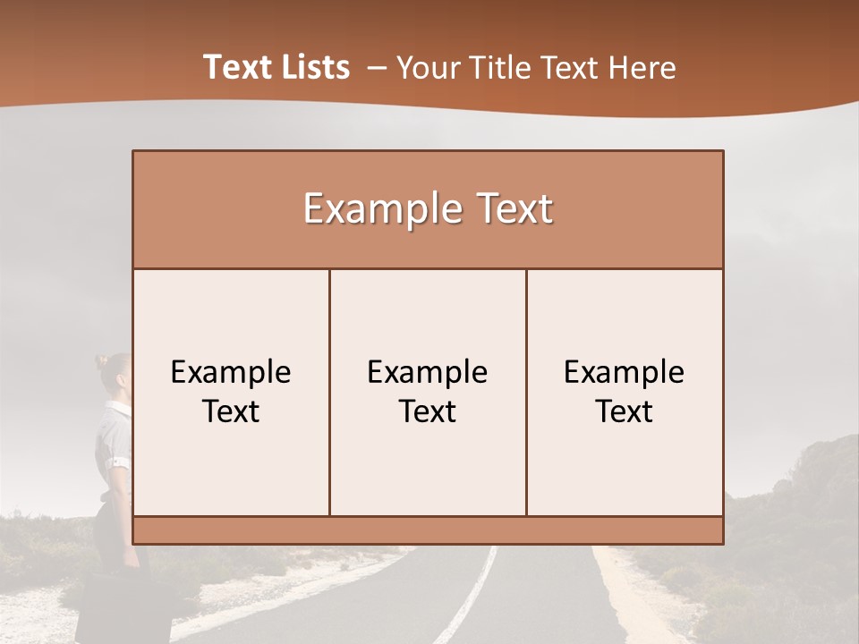 Away Country Back PowerPoint Template