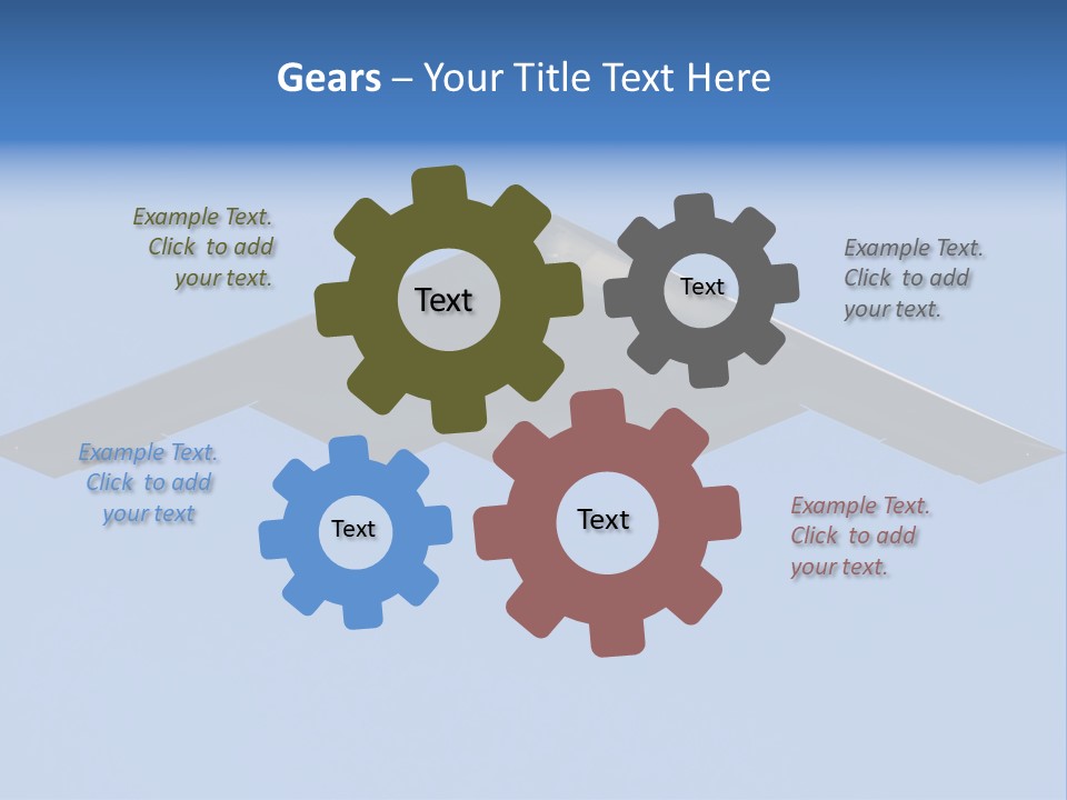 Mid Air Airforce Air PowerPoint Template
