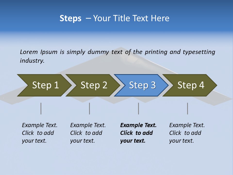 Mid Air Airforce Air PowerPoint Template