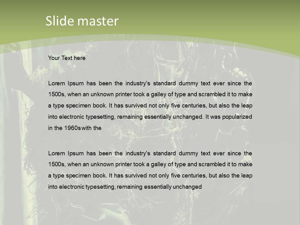 Accroupie Arm Cach PowerPoint Template