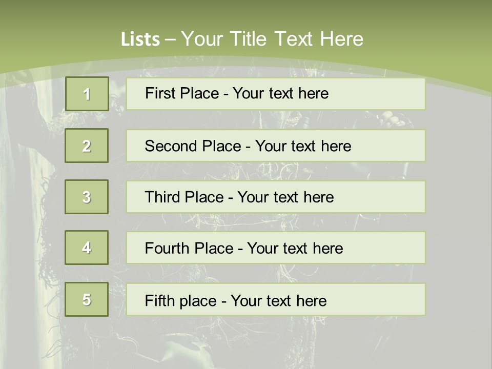 Accroupie Arm Cach PowerPoint Template