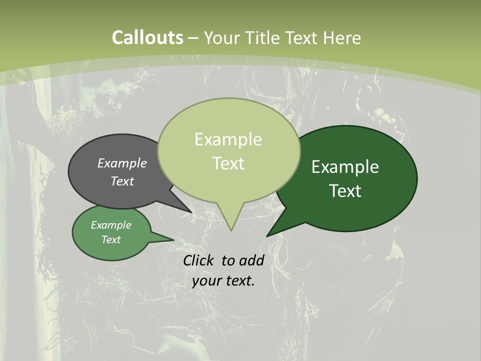 Accroupie Arm Cach PowerPoint Template