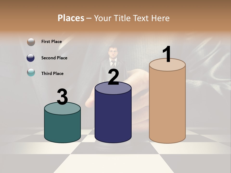 Confidence Looking King PowerPoint Template