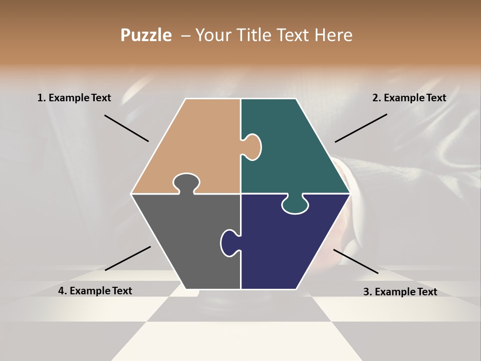 Confidence Looking King PowerPoint Template