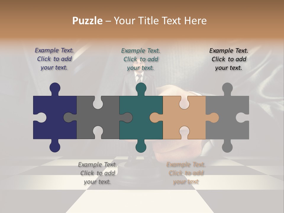 Confidence Looking King PowerPoint Template