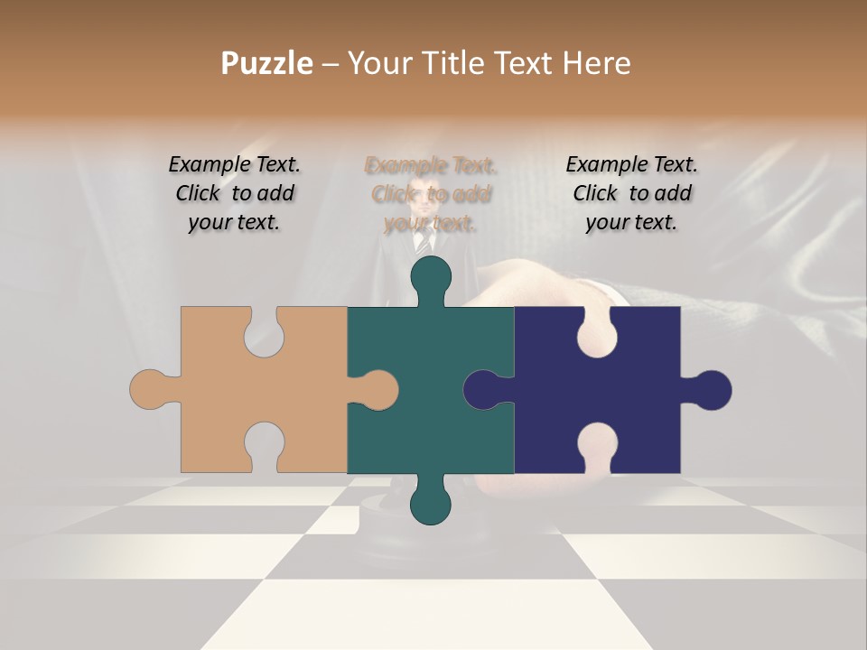 Confidence Looking King PowerPoint Template