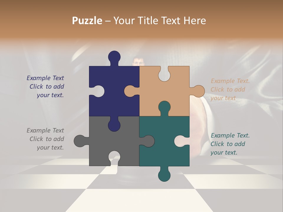 Confidence Looking King PowerPoint Template