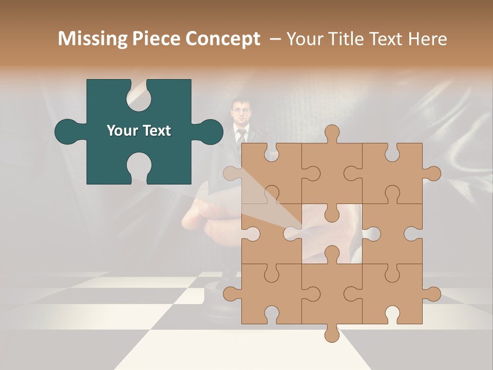 Confidence Looking King PowerPoint Template