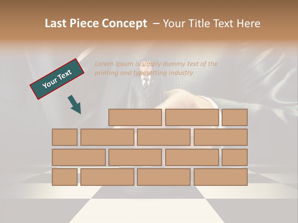 Confidence Looking King PowerPoint Template