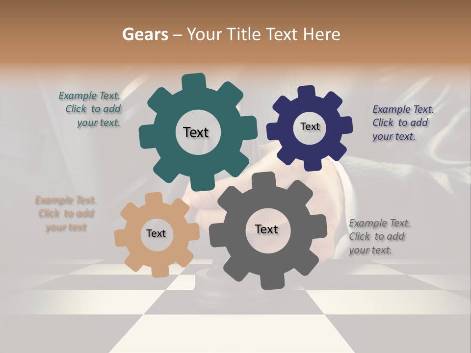 Confidence Looking King PowerPoint Template