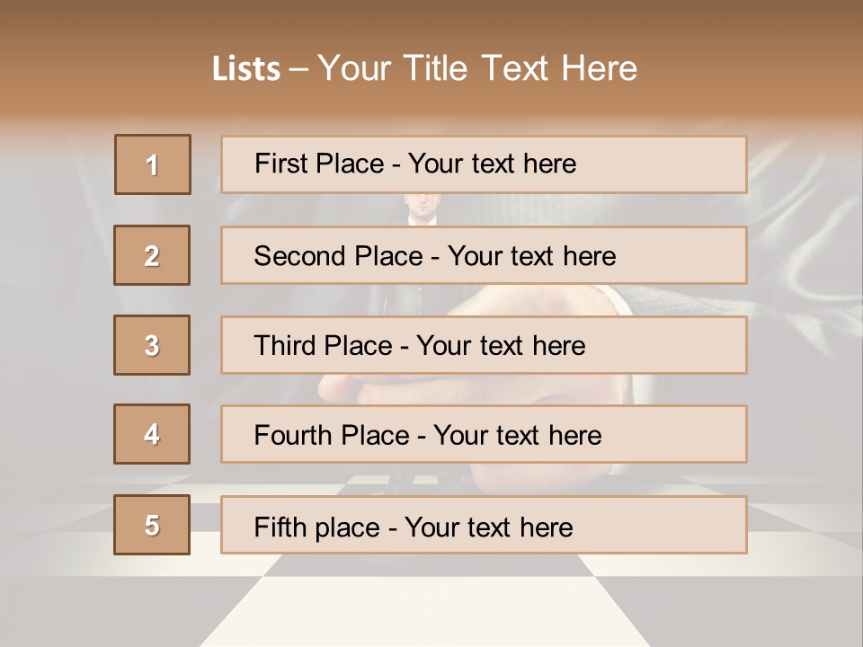 Confidence Looking King PowerPoint Template