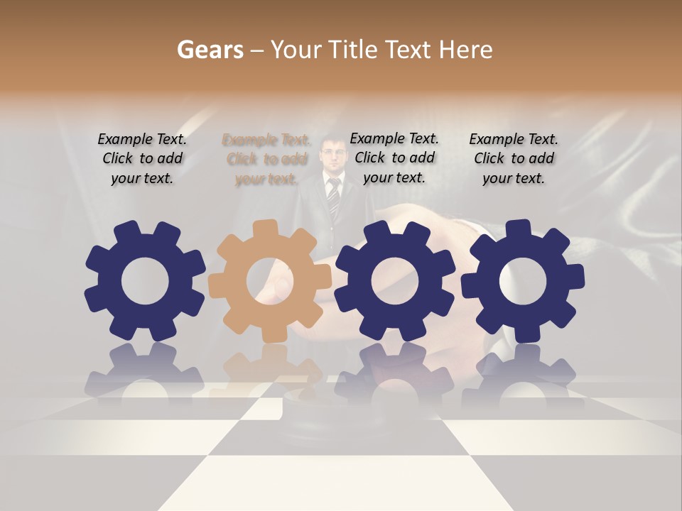 Confidence Looking King PowerPoint Template