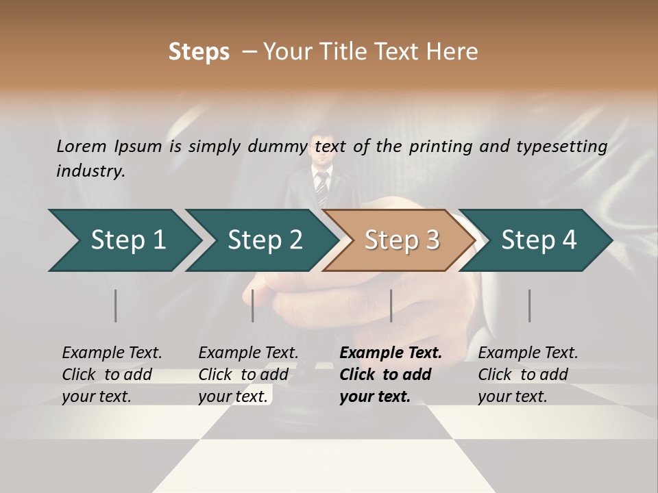 Confidence Looking King PowerPoint Template