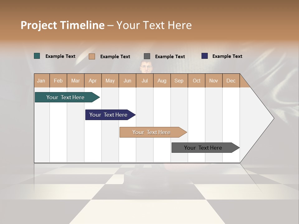 Confidence Looking King PowerPoint Template