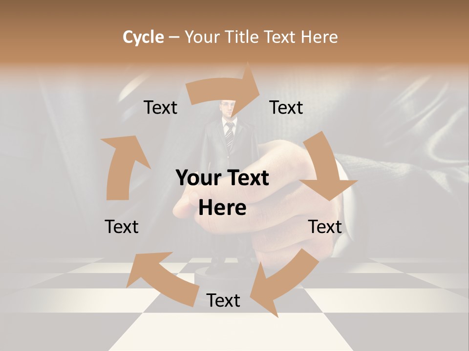 Confidence Looking King PowerPoint Template