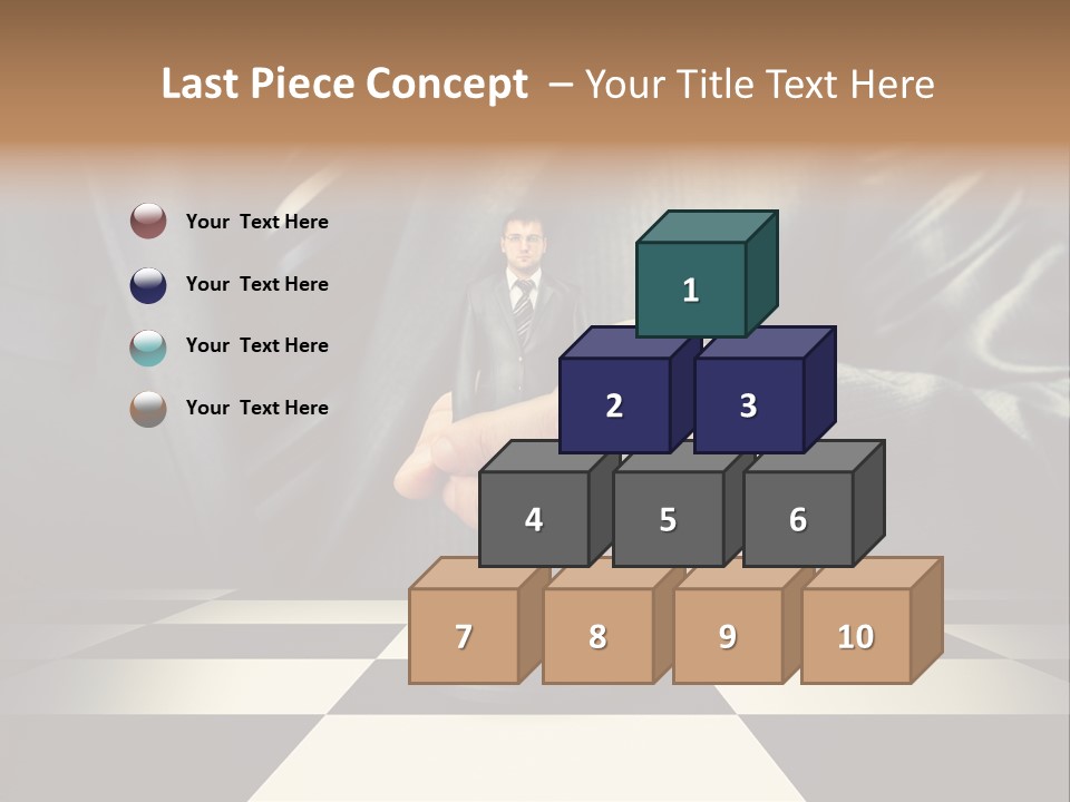 Confidence Looking King PowerPoint Template