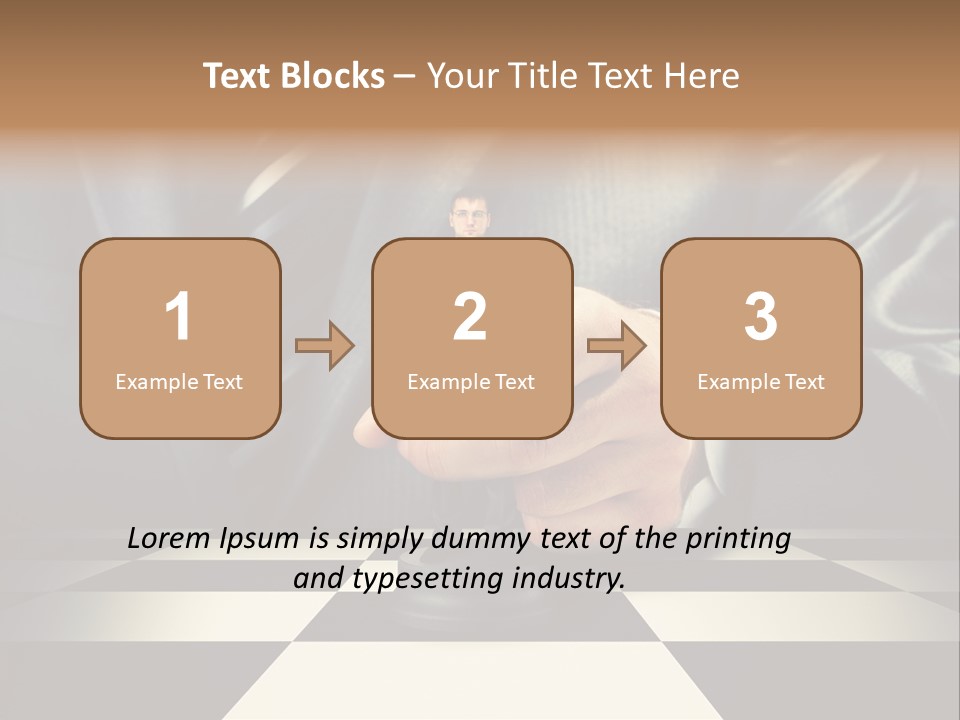 Confidence Looking King PowerPoint Template