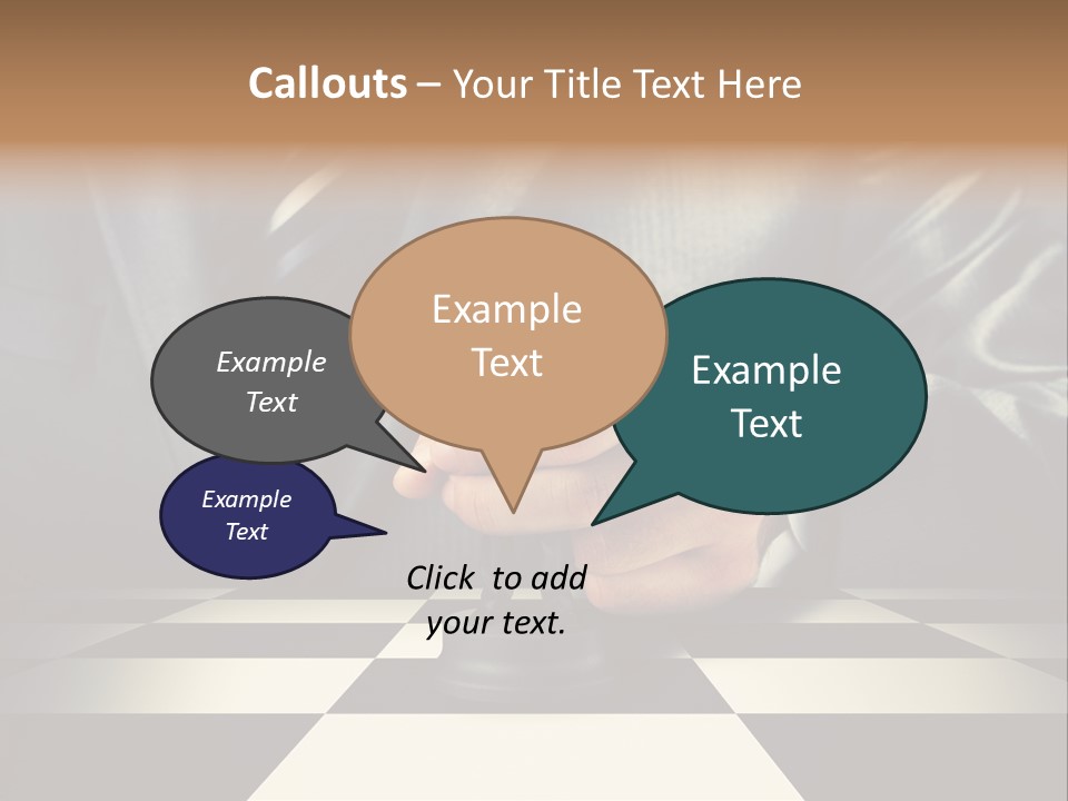 Confidence Looking King PowerPoint Template