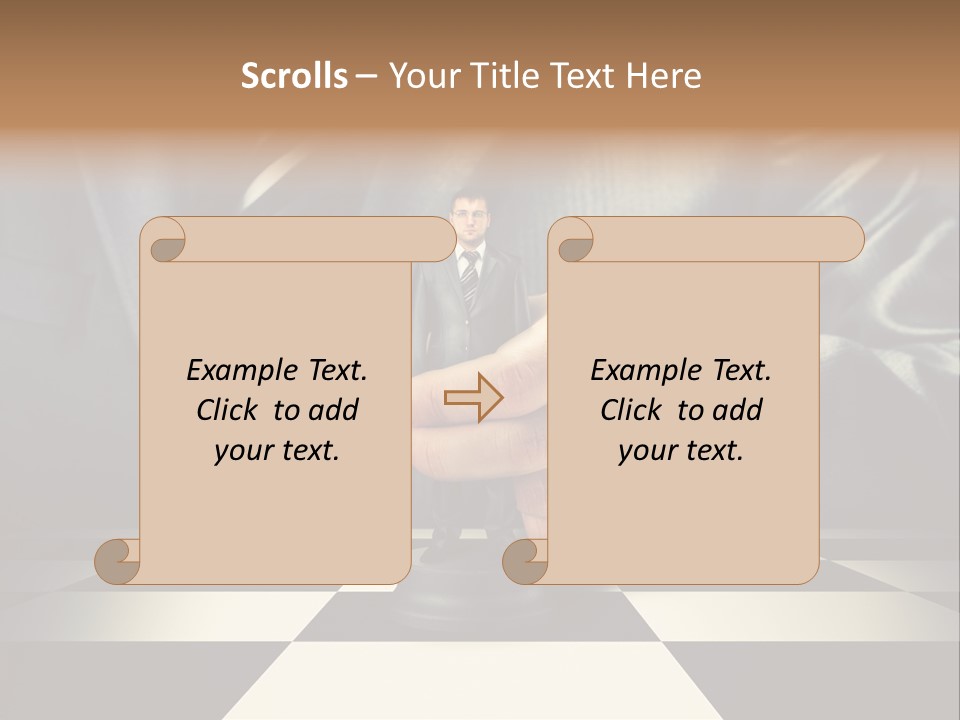 Confidence Looking King PowerPoint Template