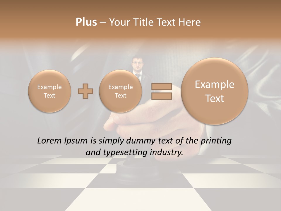 Confidence Looking King PowerPoint Template