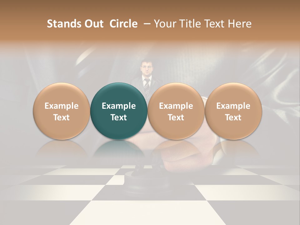 Confidence Looking King PowerPoint Template