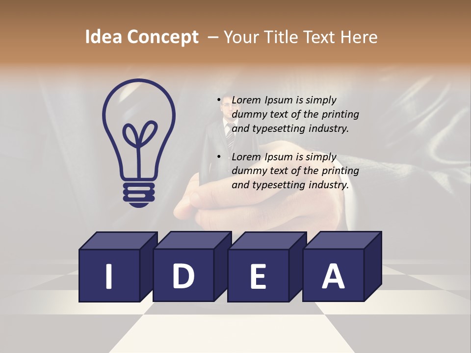 Confidence Looking King PowerPoint Template