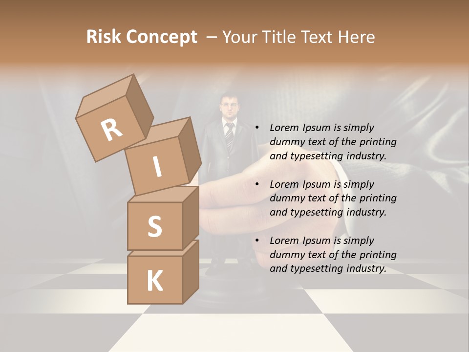 Confidence Looking King PowerPoint Template